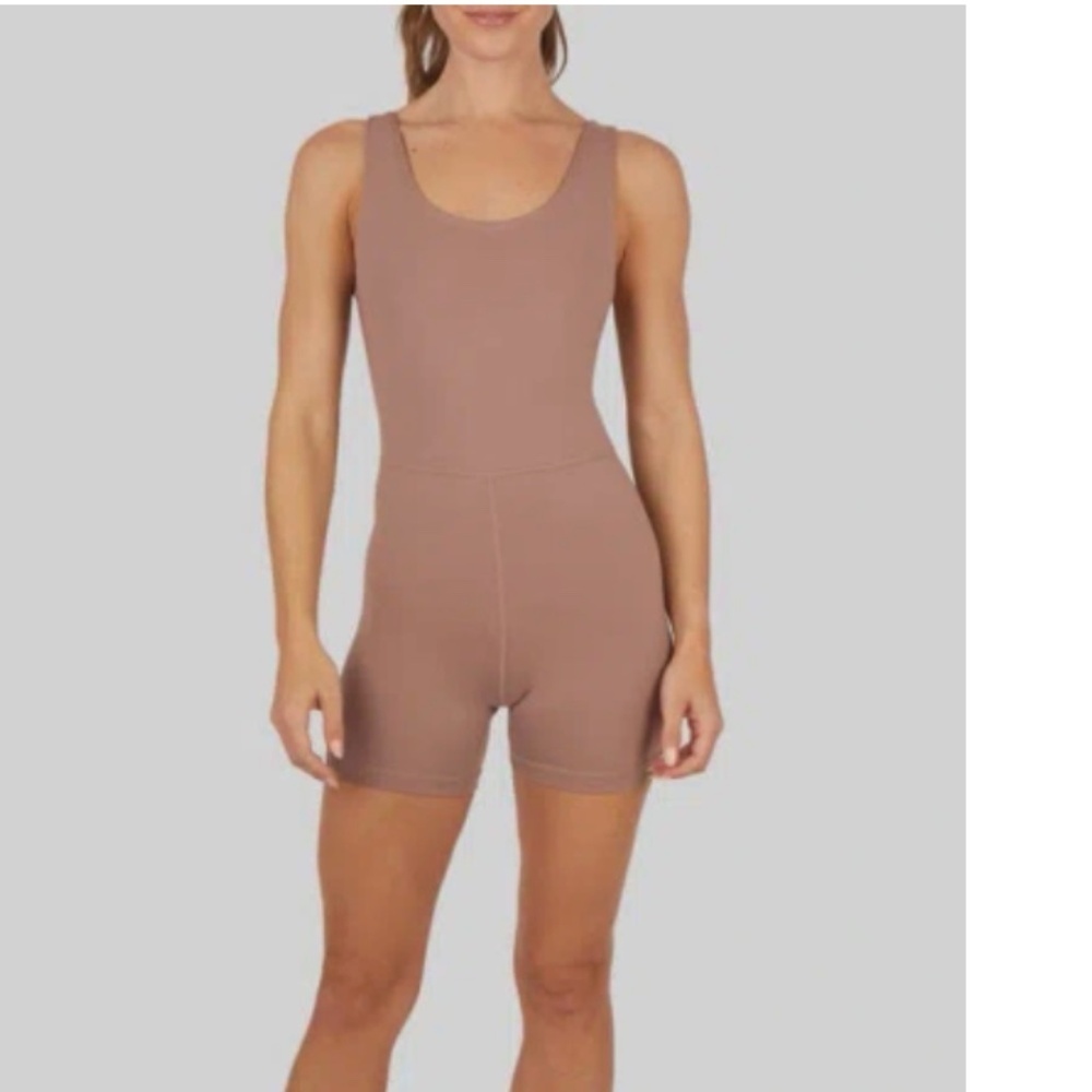 YOGALICIOUS Lux Core Endurance Romper | Antler | Small NWT